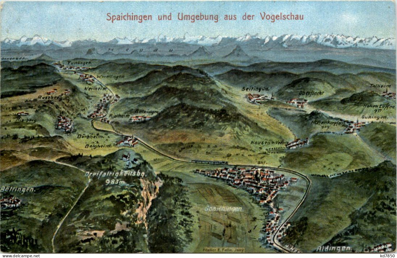 Spaichingen Und Umgebung - Künstler-AK Eugen Felle - Tuttlingen