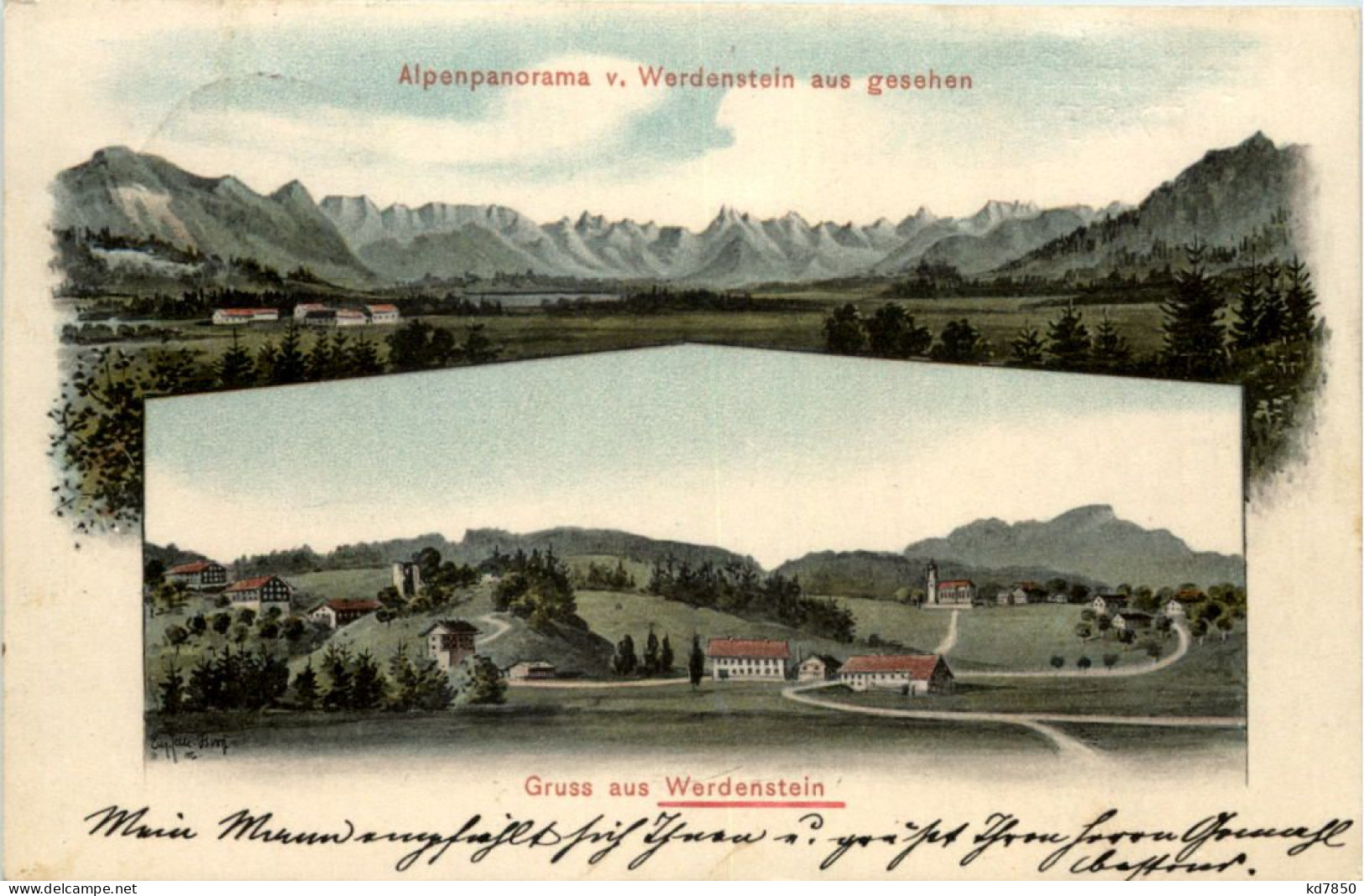 Gruss Aus Werdenstein - Künstler-AK Eugen Felle - Immenstadt - Immenstadt