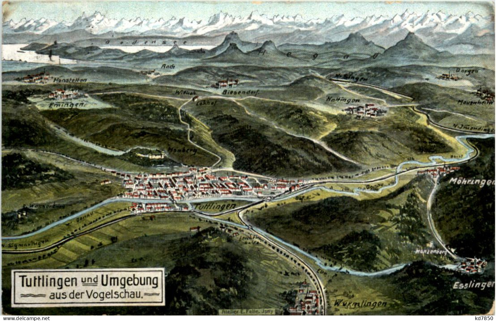 Tuttlingen Und Umgebung - Künstler-AK Eugen Felle - Tuttlingen