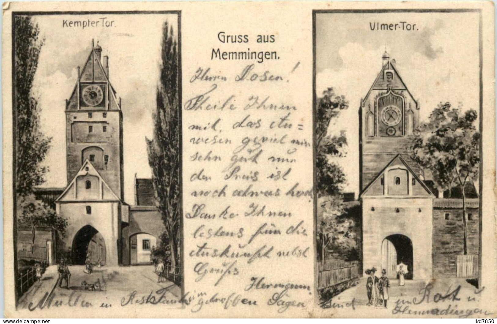 Gruss Aus Memmingen - Künstler-AK Eugen Felle - Memmingen