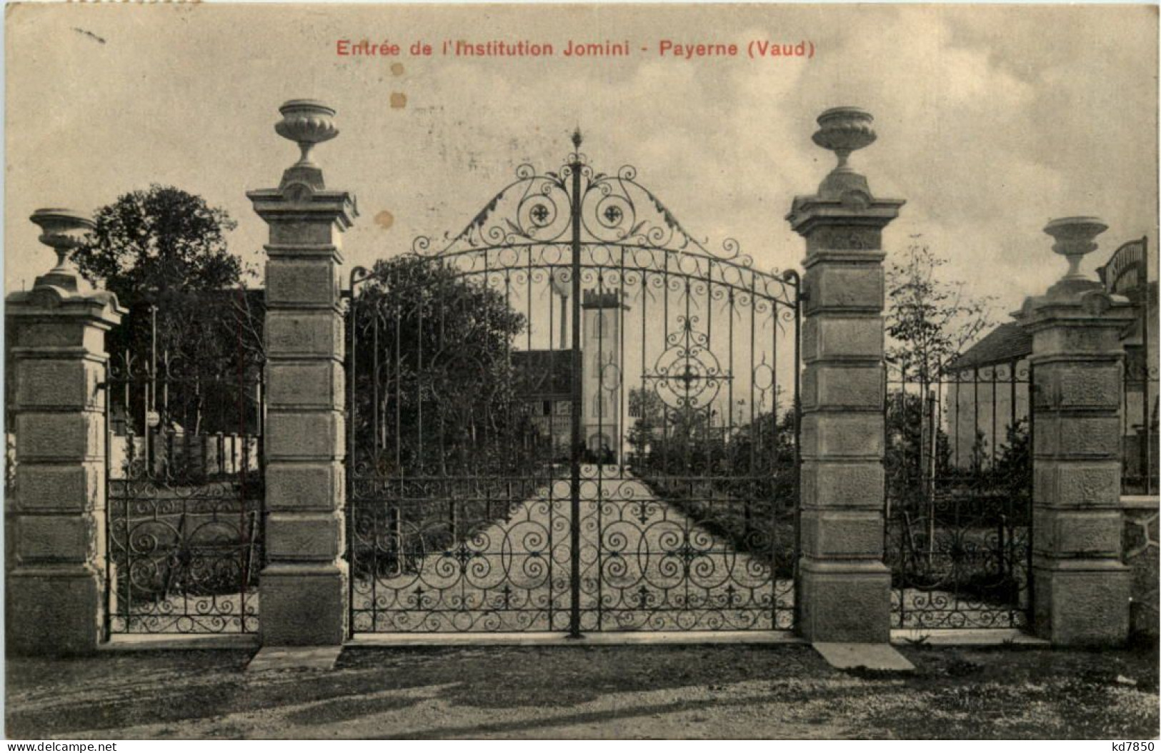 Payerne, Entree De L'Institution Jomini - Payerne
