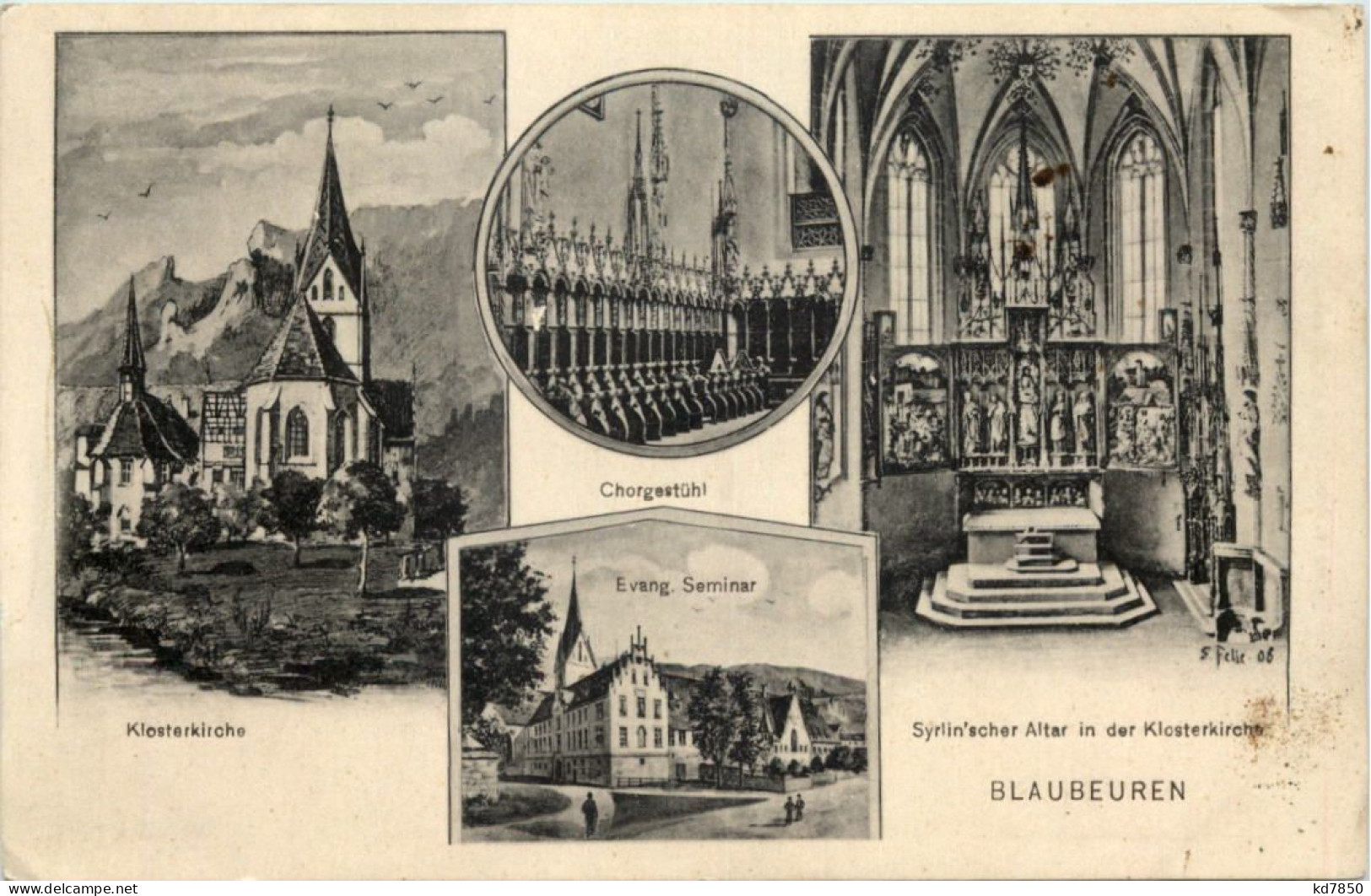 Blaubeuren - Künstler-AK Eugen Felle - Blaubeuren