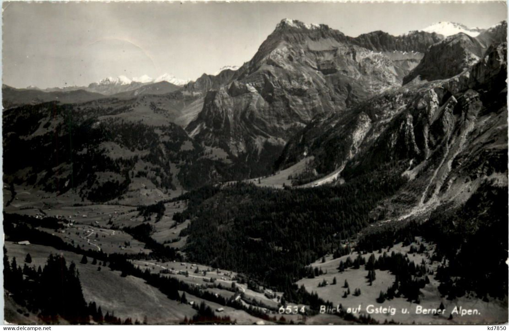 Blick Auf Gsteig U. Berner Alpen - Gstaad