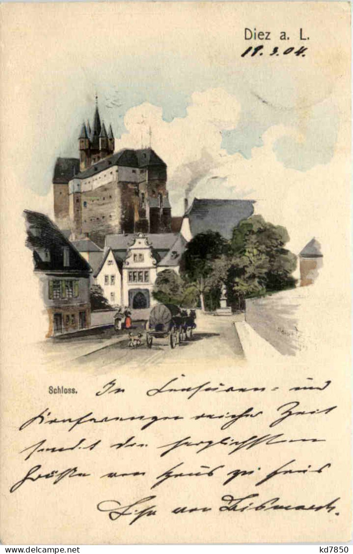 Diez An Der Lahn - Schloss - Künstler-AK Eugen Felle - Diez