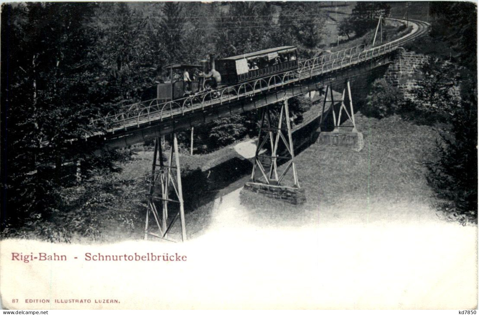 Rigi-Bahn - Schnurtobelbrücke - Autres & Non Classés