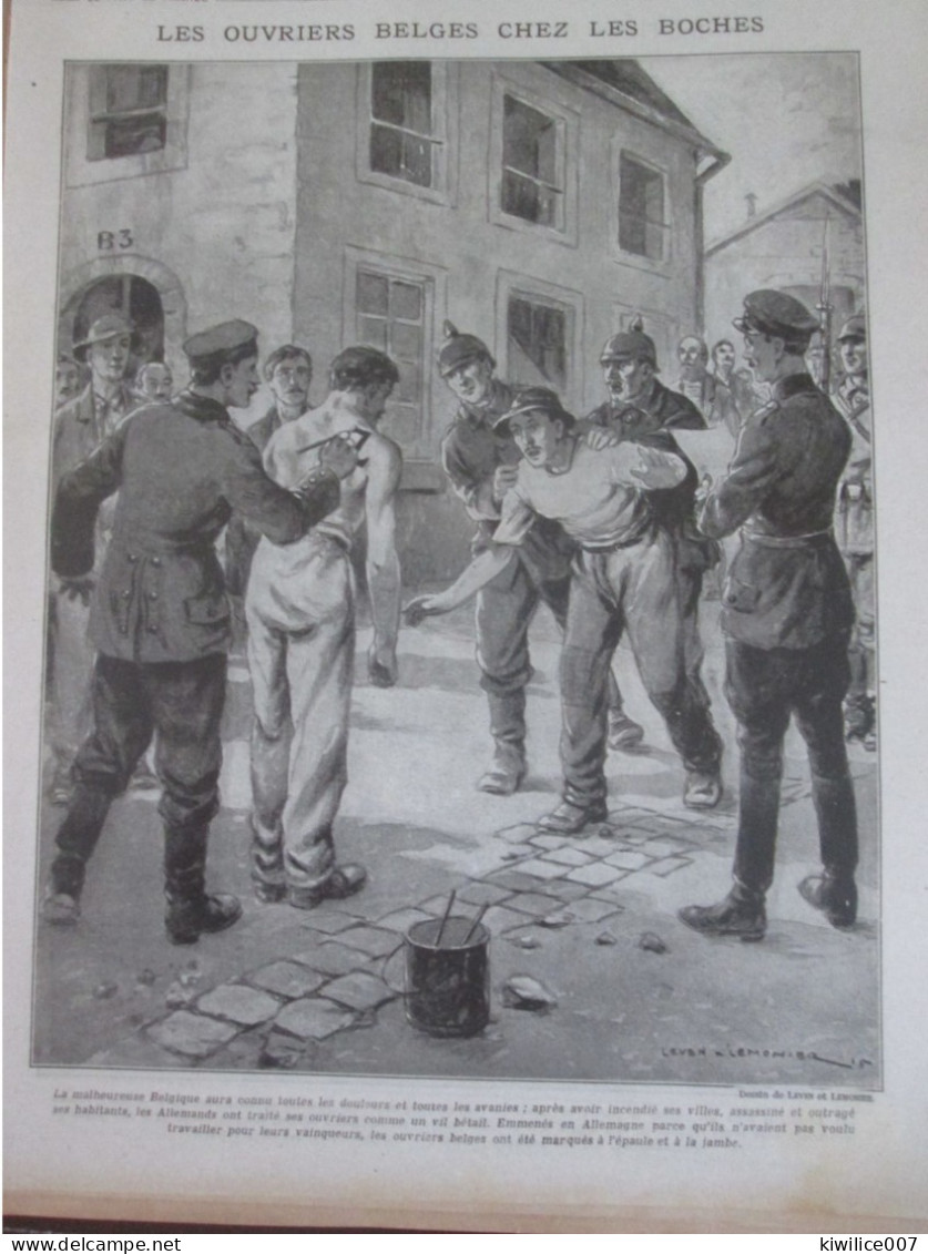 Guerre 14-18 SOLDAT BELGE Peint  Epaule Et Jambe  Prisonniers Belgique  Emmenés En Allemagne - 1914-18