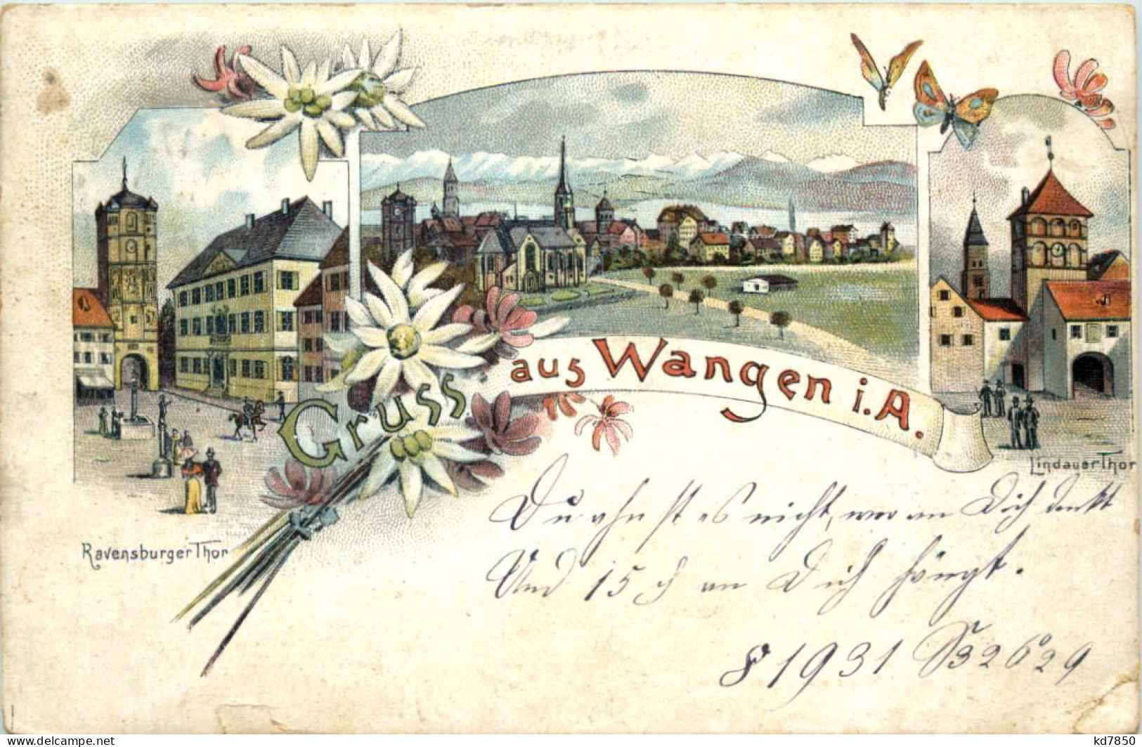 Gruss Aus Wangen - Künstler-AK Eugen Felle - Wangen I. Allg.