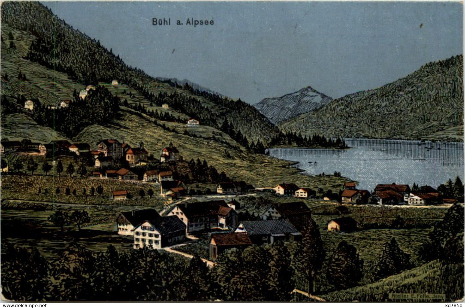 Bühl Am Alpsee - Künstler-AK Eugen Felle - Immenstadt