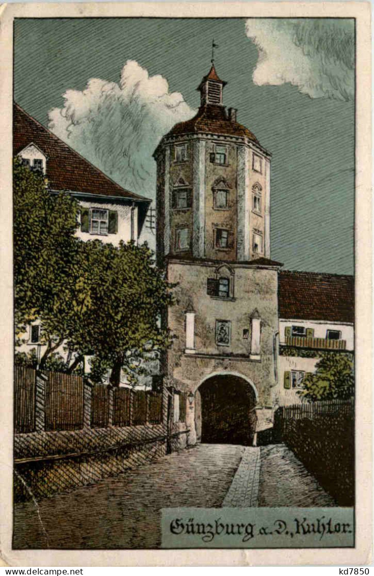 Günzburg - Kuhtor - Künstler-AK Eugen Felle - Günzburg