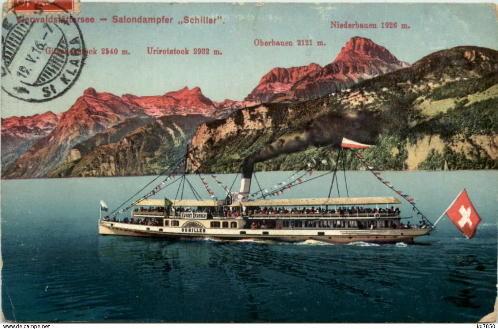 Vierwaldstättersee - Salondampfer Schiller - Brunnen - Autres & Non Classés