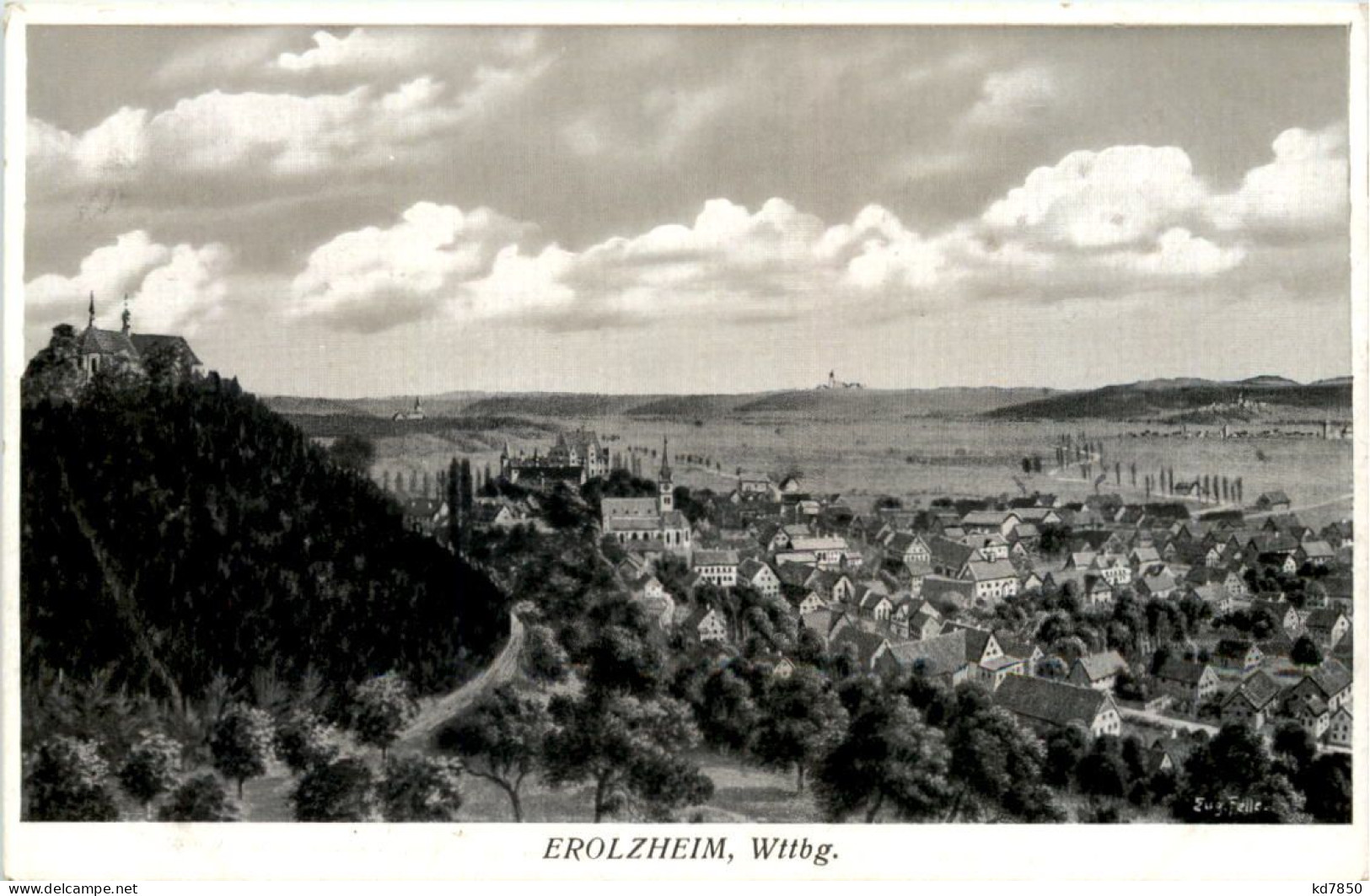 Erolzheim - Künstler-AK Eugen Felle - Biberach