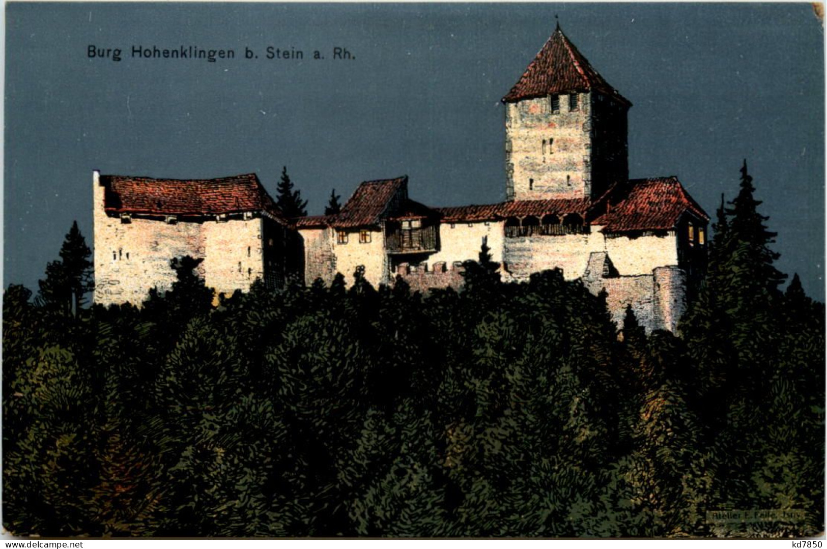 Burg Hohenklingen Bei Stein Am Rhein - Künstler-AK Eugen Felle - Stein Am Rhein