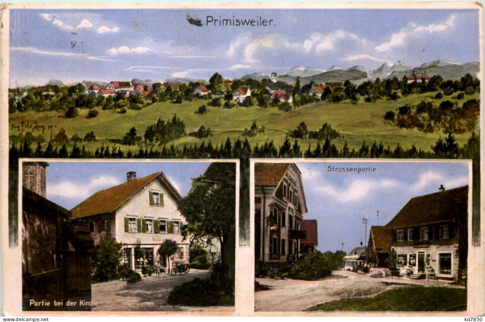 Primisweiler - Künstler-AK Eugen Felle - Wangen I. Allg.