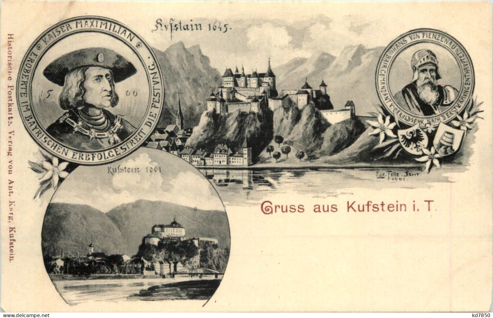 Gruss Aus Kufstein - Künstler-AK Eugen Felle - Kufstein