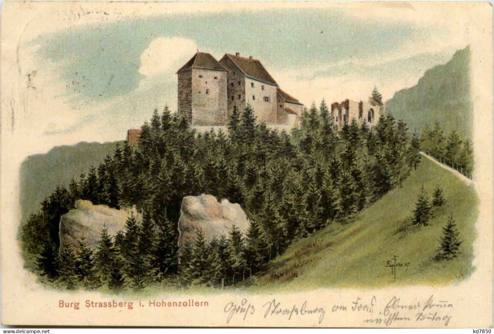 Burg Strassberg In Hohenzollen - AK Eugen Felle - Balingen
