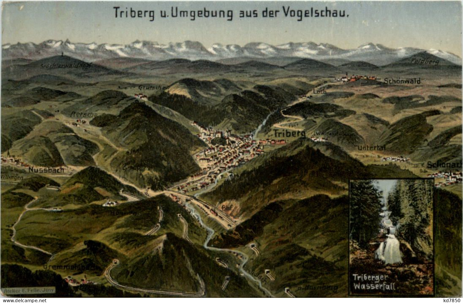 Triberg Und Umgebung- Künstler - AK Eugen Felle - Triberg