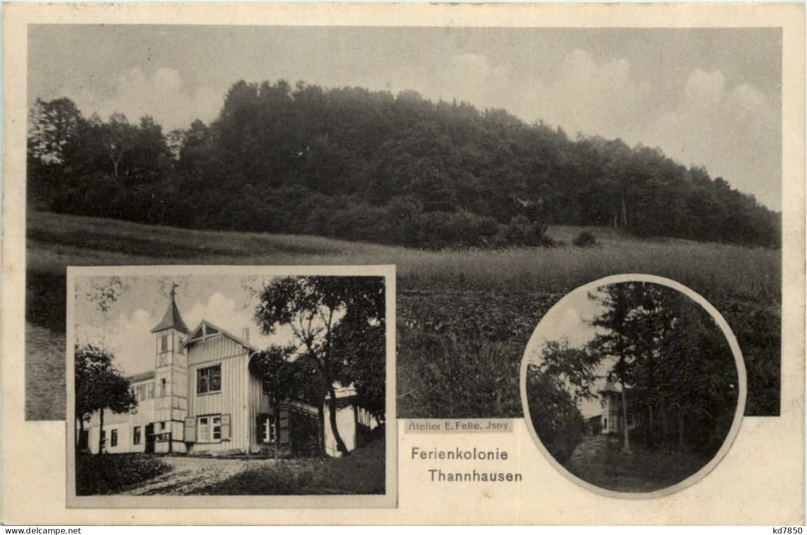 Ferienkolonie Thannhausen - Künstler-AK Eugen Felle - Guenzburg