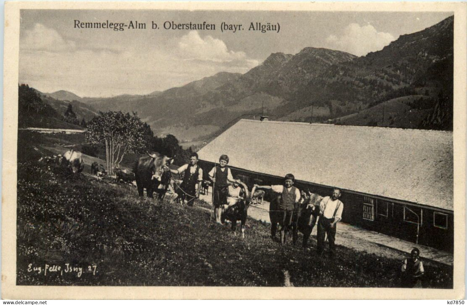 Rammelegg Alm Bei Oberstaufen - Künstler-AK Eugen Felle - Oberstaufen