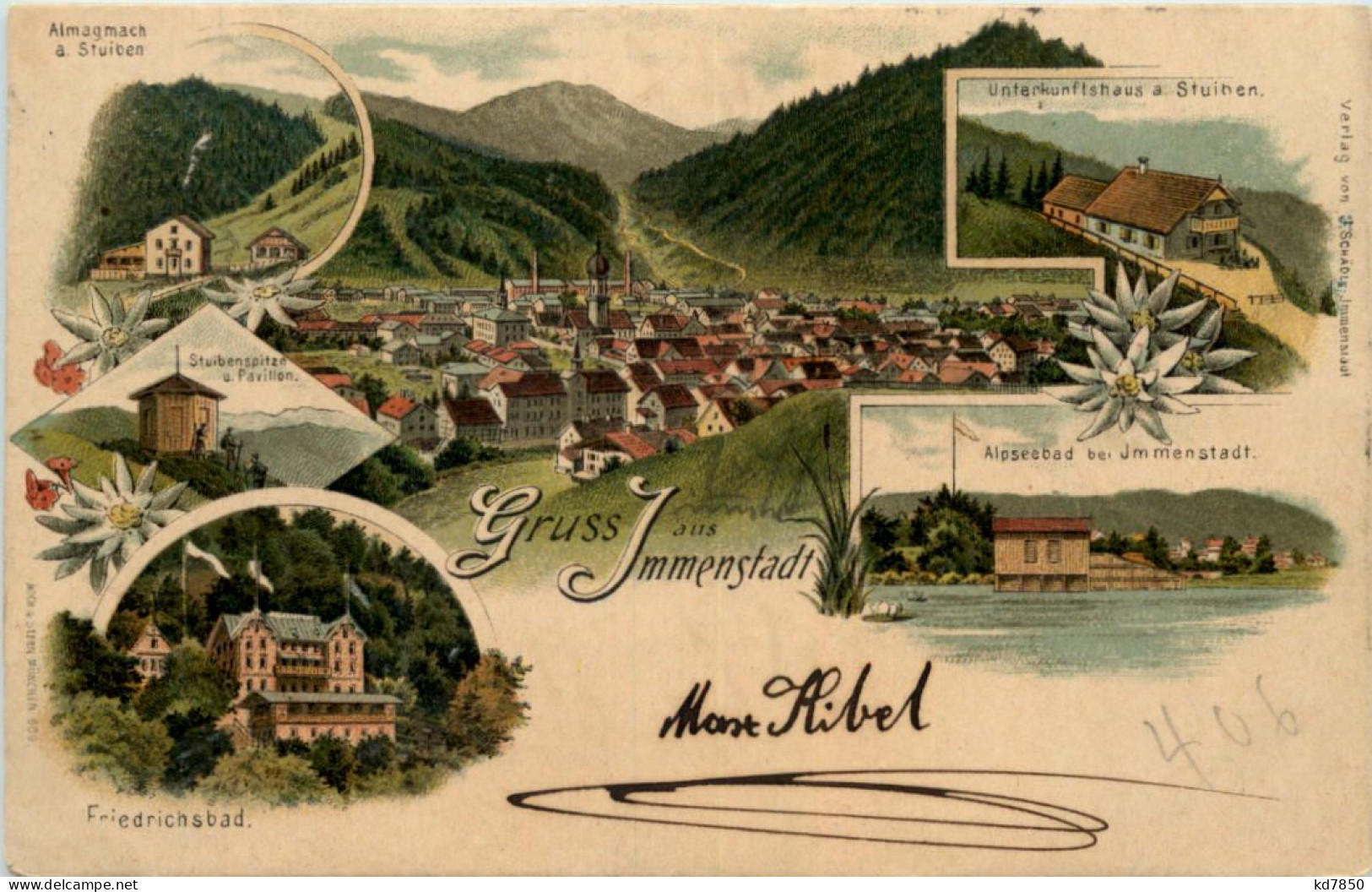 Gruss Aus Immenstadt - Litho - Immenstadt