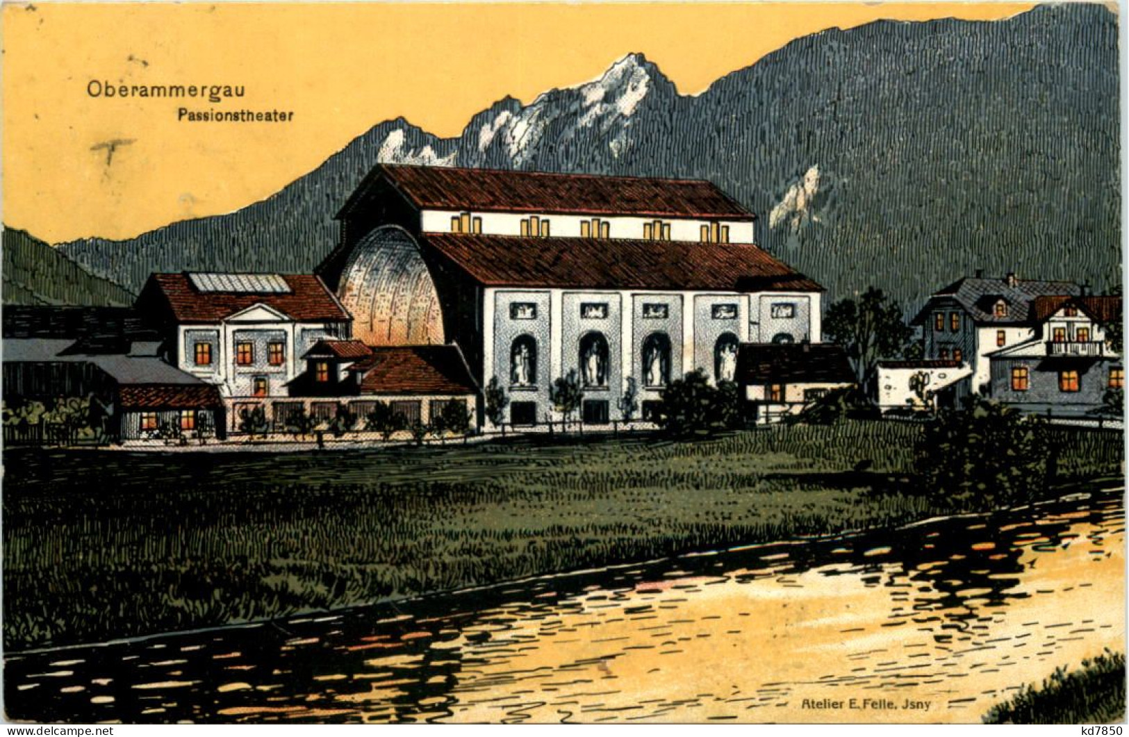 Oberammergau - Künstler-AK Eugen Felle - Oberammergau