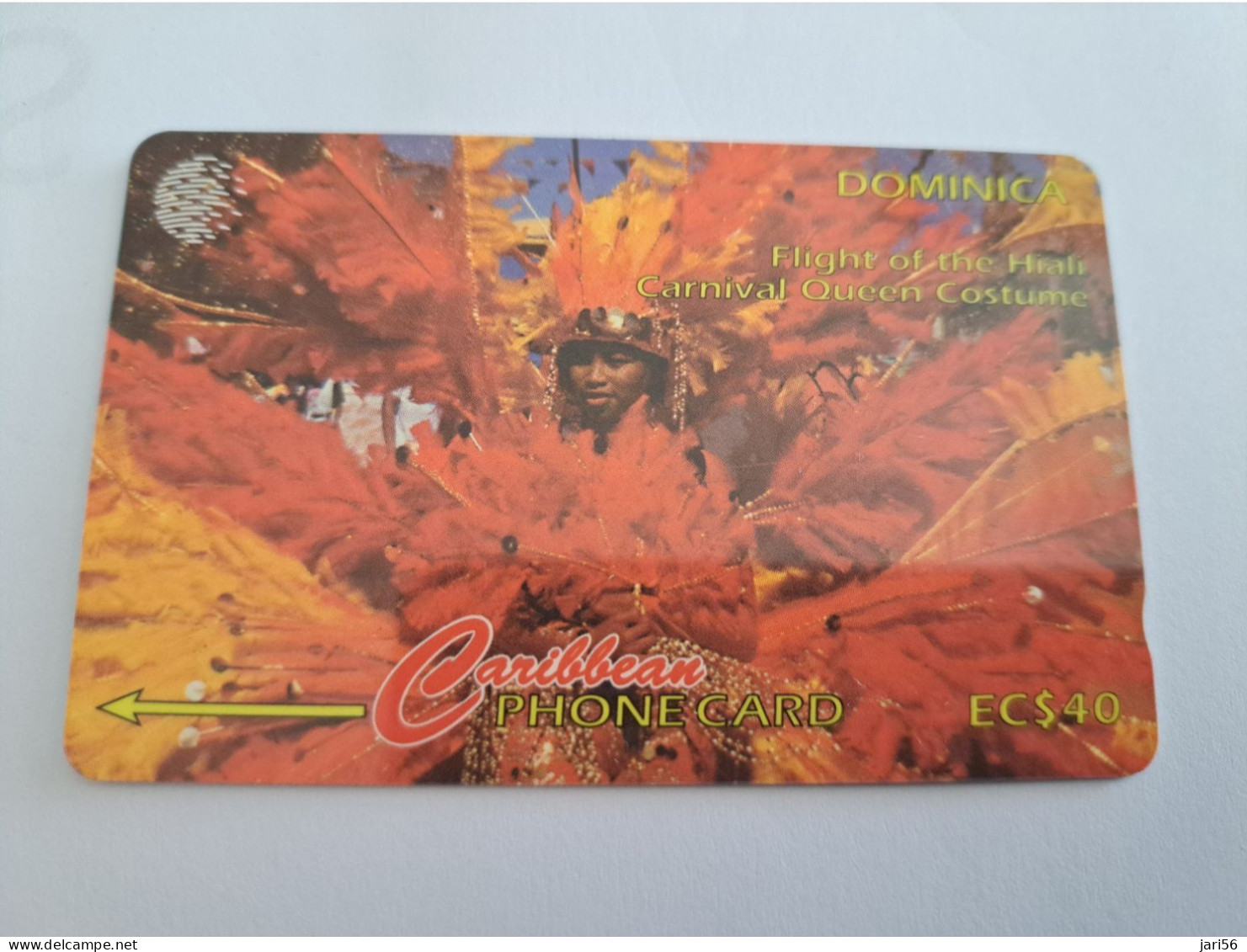 DOMINICA / $40,- GPT CARD  11CDMC / CARNIVAL QUEEN COSTUME          Fine Used Card  ** 16496** - Dominica