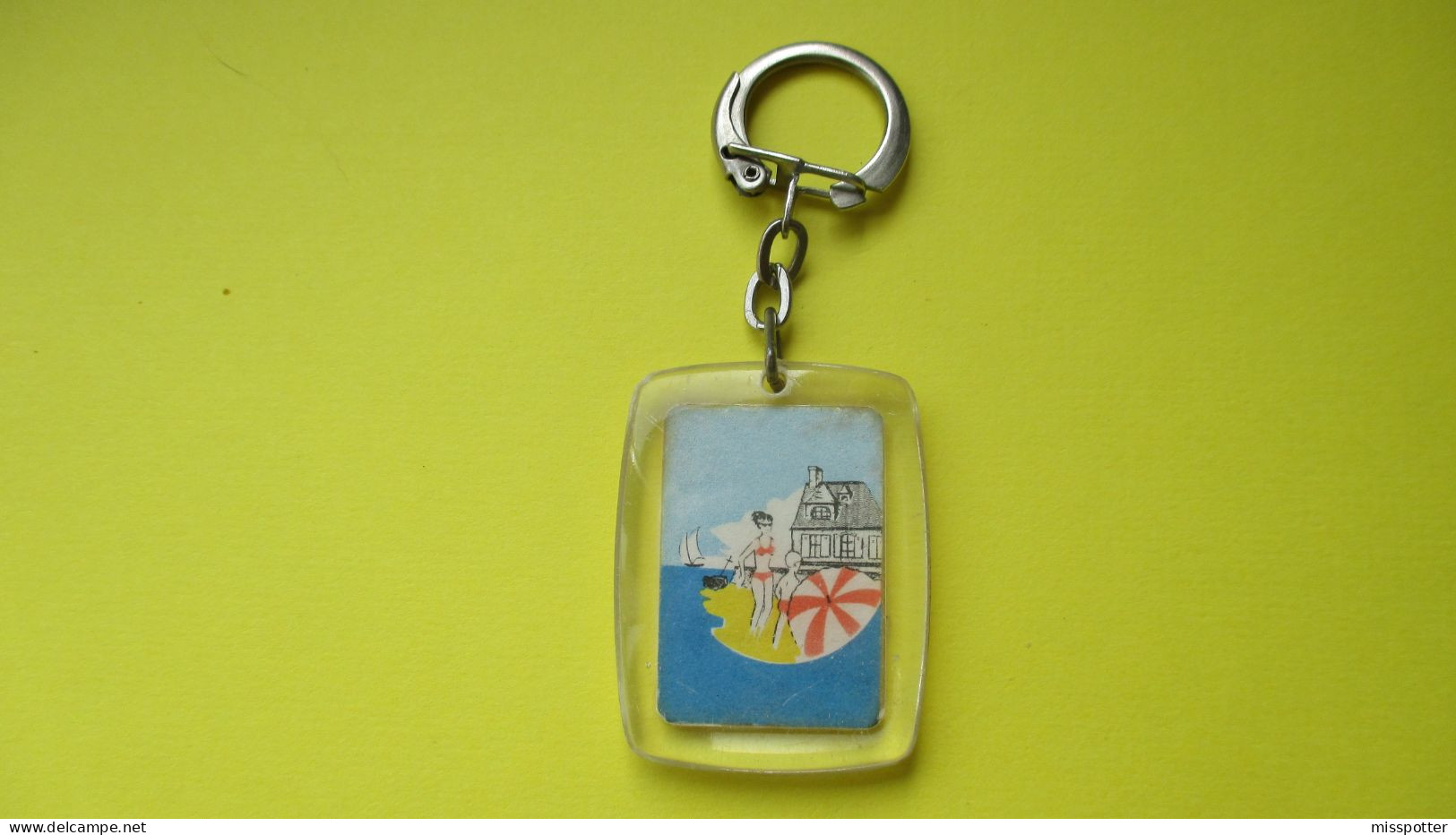 Porte Clé Années 60 AGENCE DES BAIGNEURS, LE TOUQUET - Key-rings