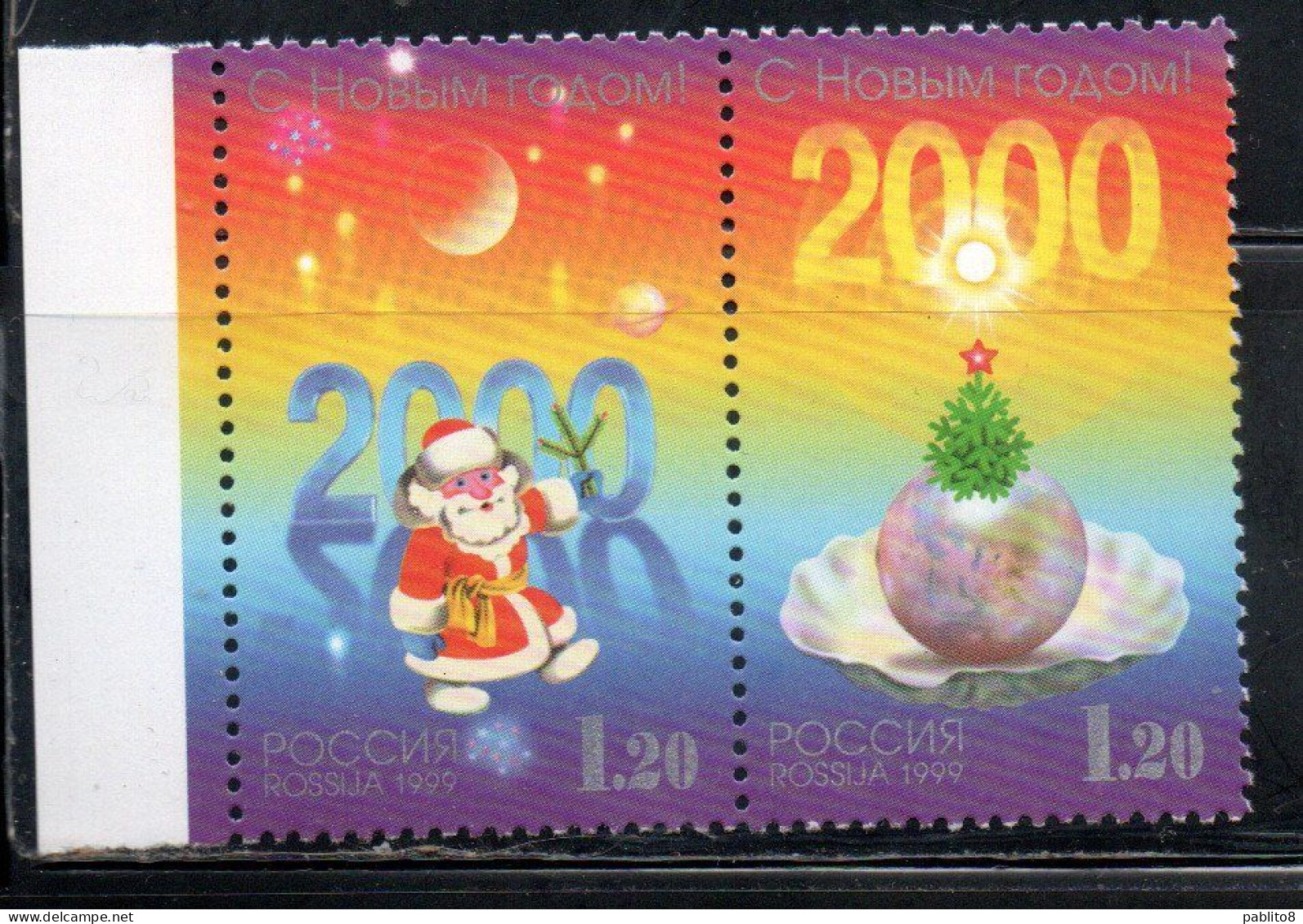 RUSSIA URSS RUSSIE 1999 CHRISTMAS NATALE NOEL WEIHNACHTEN NAVIDAD COMPLETE SET SERIE COMPLETA MNH - Nuevos