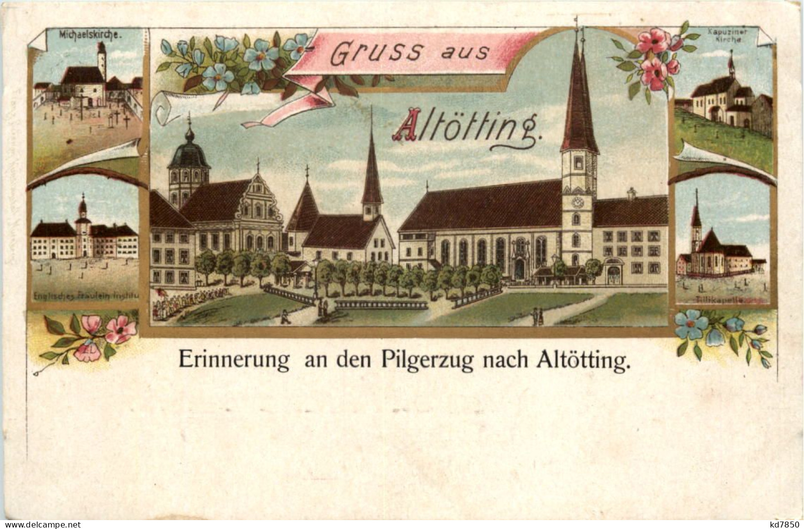 Gruss Aus Altötting - Litho - Altoetting