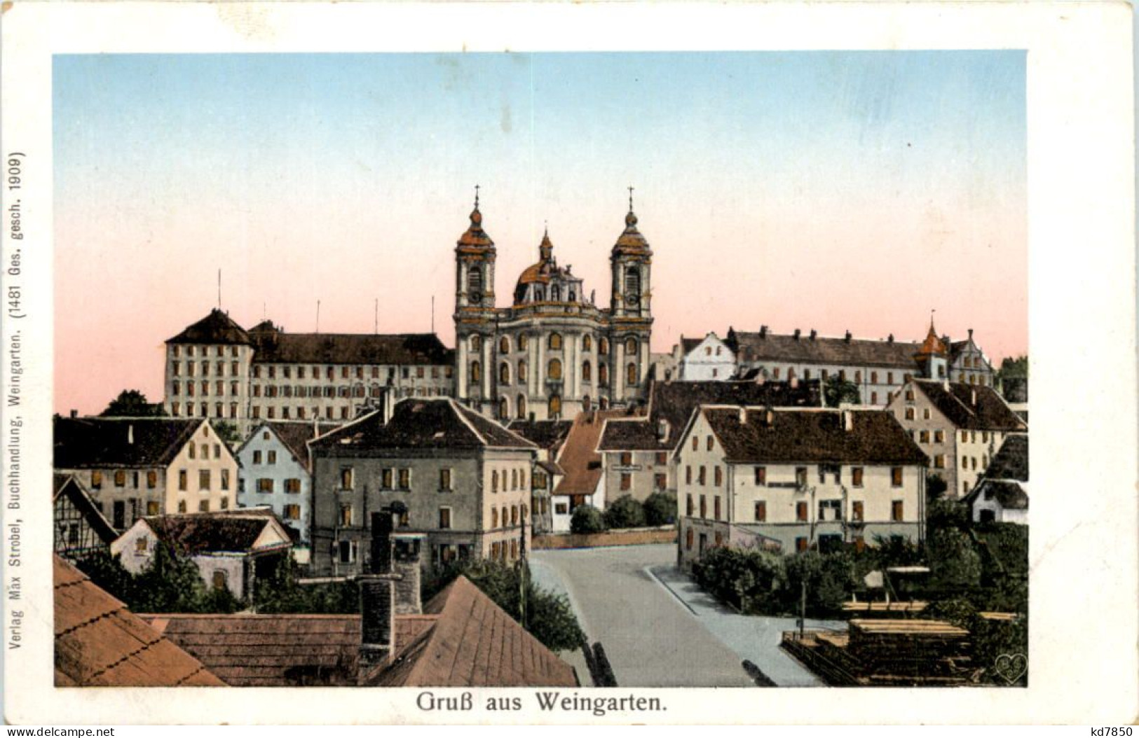 Gruss Aus Weingarten - Luna Ansichtskarte - Ravensburg