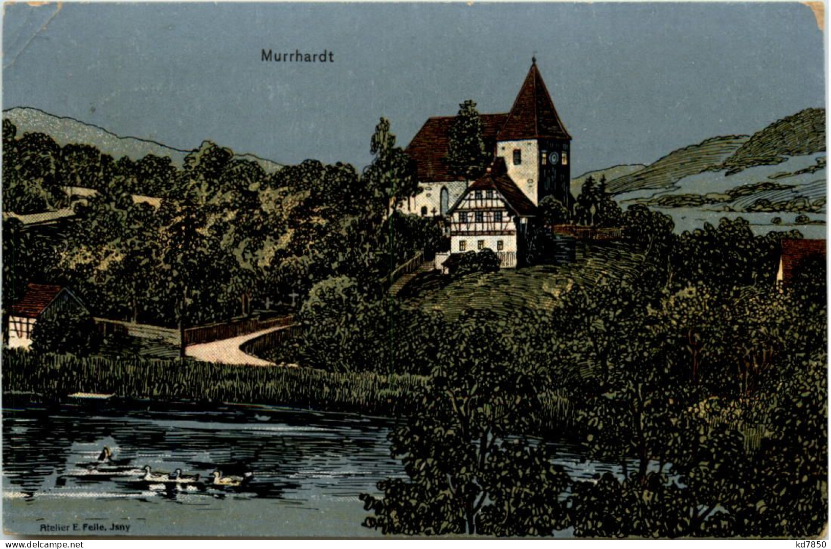 Murrhardt - Künstler-AK Eugen Felle - Waiblingen