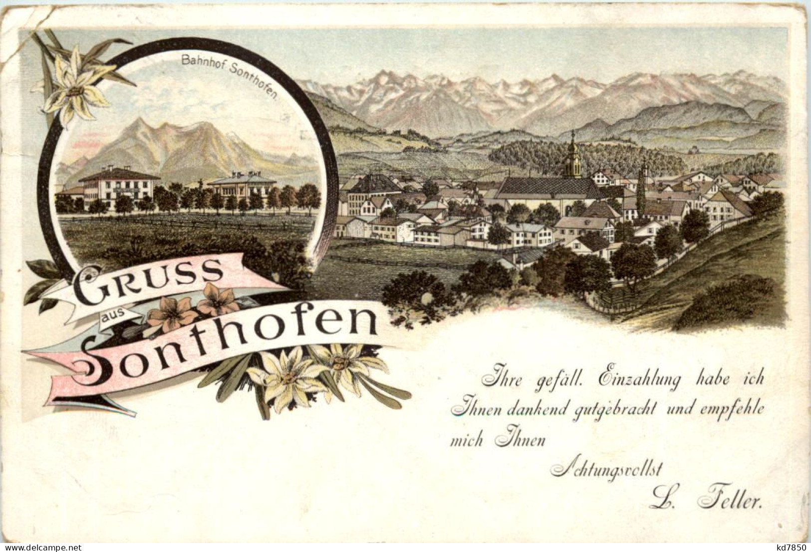 Gruss Aus Sonthofen - Litho - Sonthofen