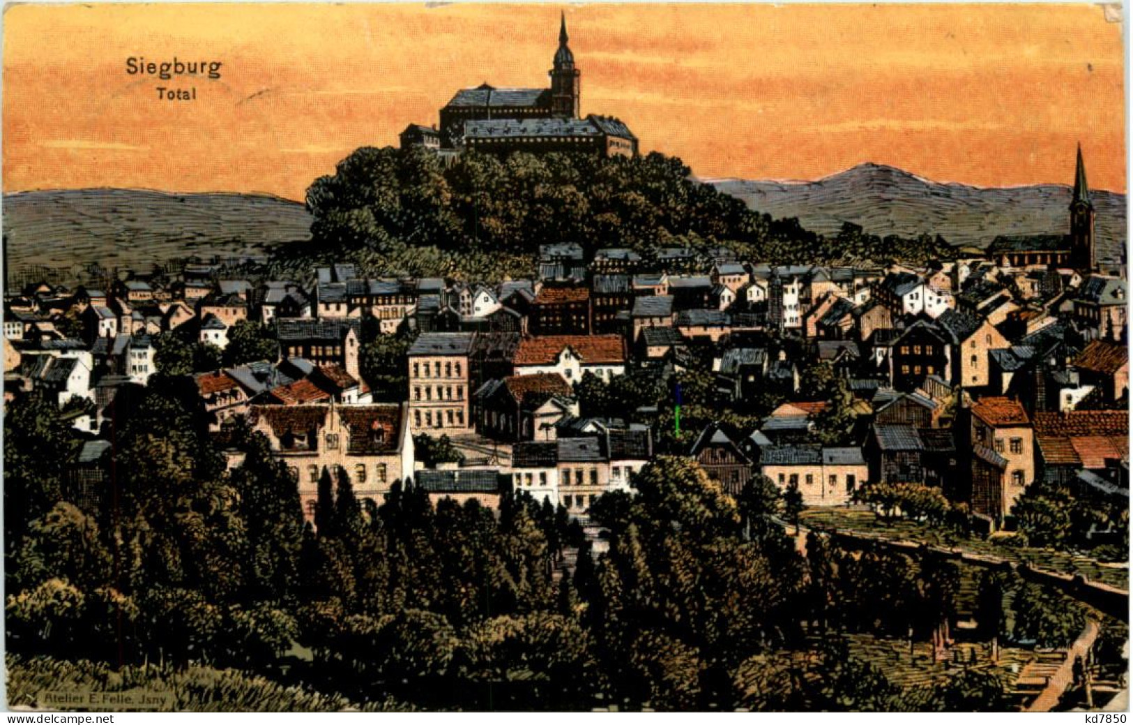 Siegburg - Künstler-AK Eugen Felle - Siegburg