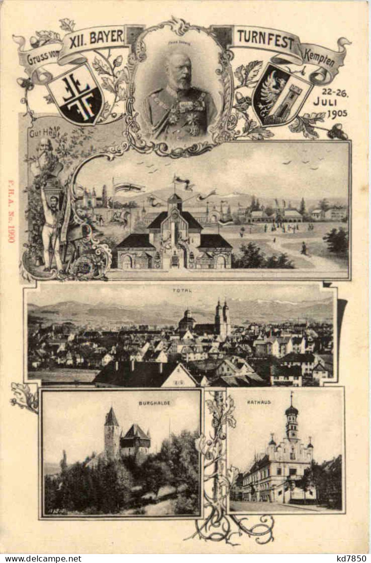 Kempten - Gruss Vom XII. Bayr. Turnfest 1905 - Kempten