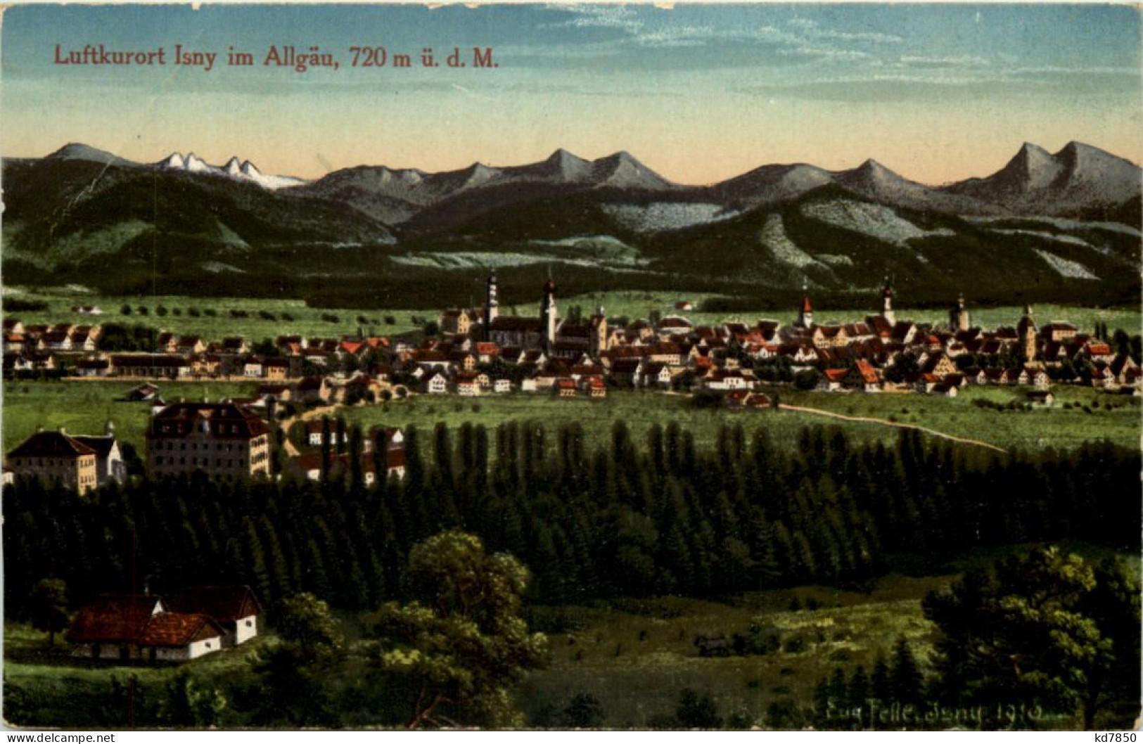 Isny Bei Allgäu - Künstler-AK Eugen Felle - Isny