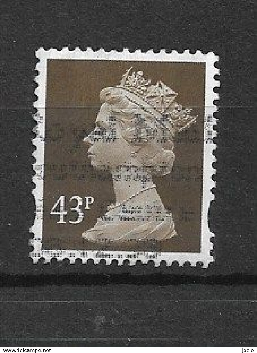 GB 1996 QE Ll MACHIN 43p DEEP OLIVE BROWN - Série 'Machin'