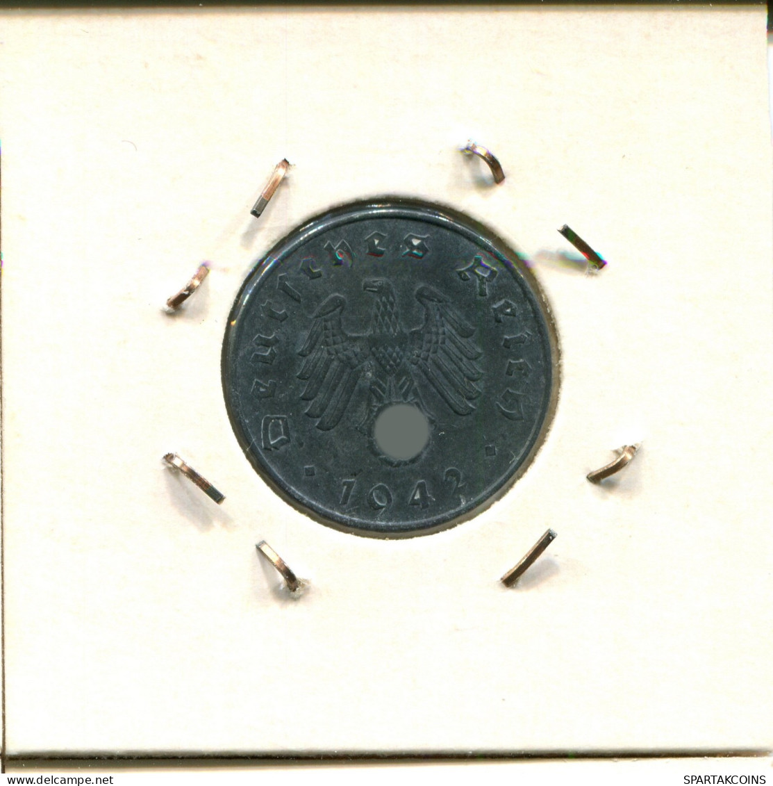 10 REICHSPFENNIG 1942 J DEUTSCHLAND Münze GERMANY #DA422.2.D.A - 10 Reichspfennig