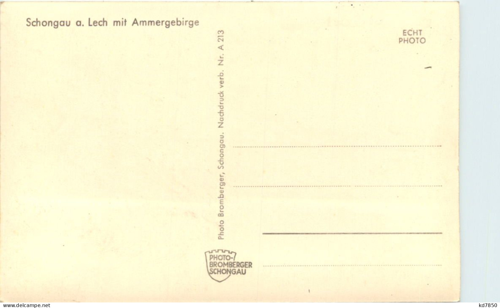 Schongau Mit Dem Ammergebirge - Weilheim