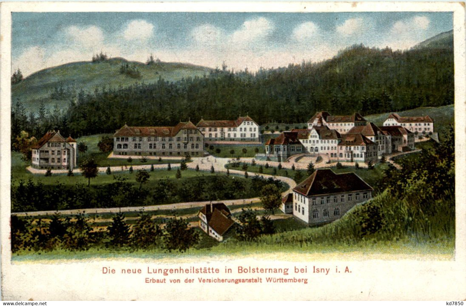 Isny - Lungenheilstätte In Bolsternang - Künstler-AK Eugen Felle - Isny