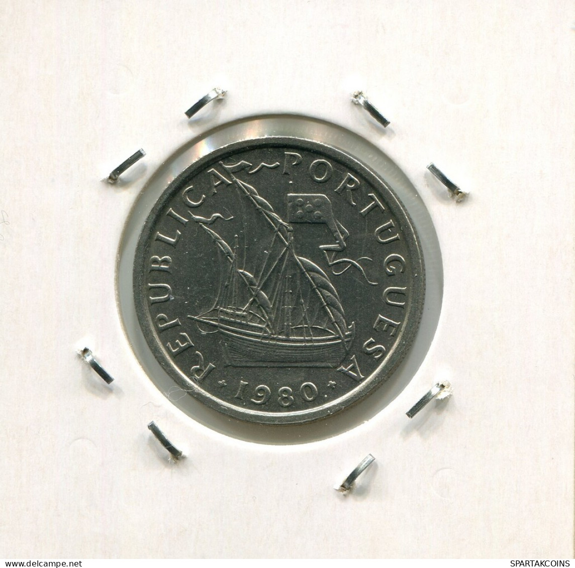 5$00 ESCUDOS 1980 PORTUGAL Coin #AR801.U.A - Portugal
