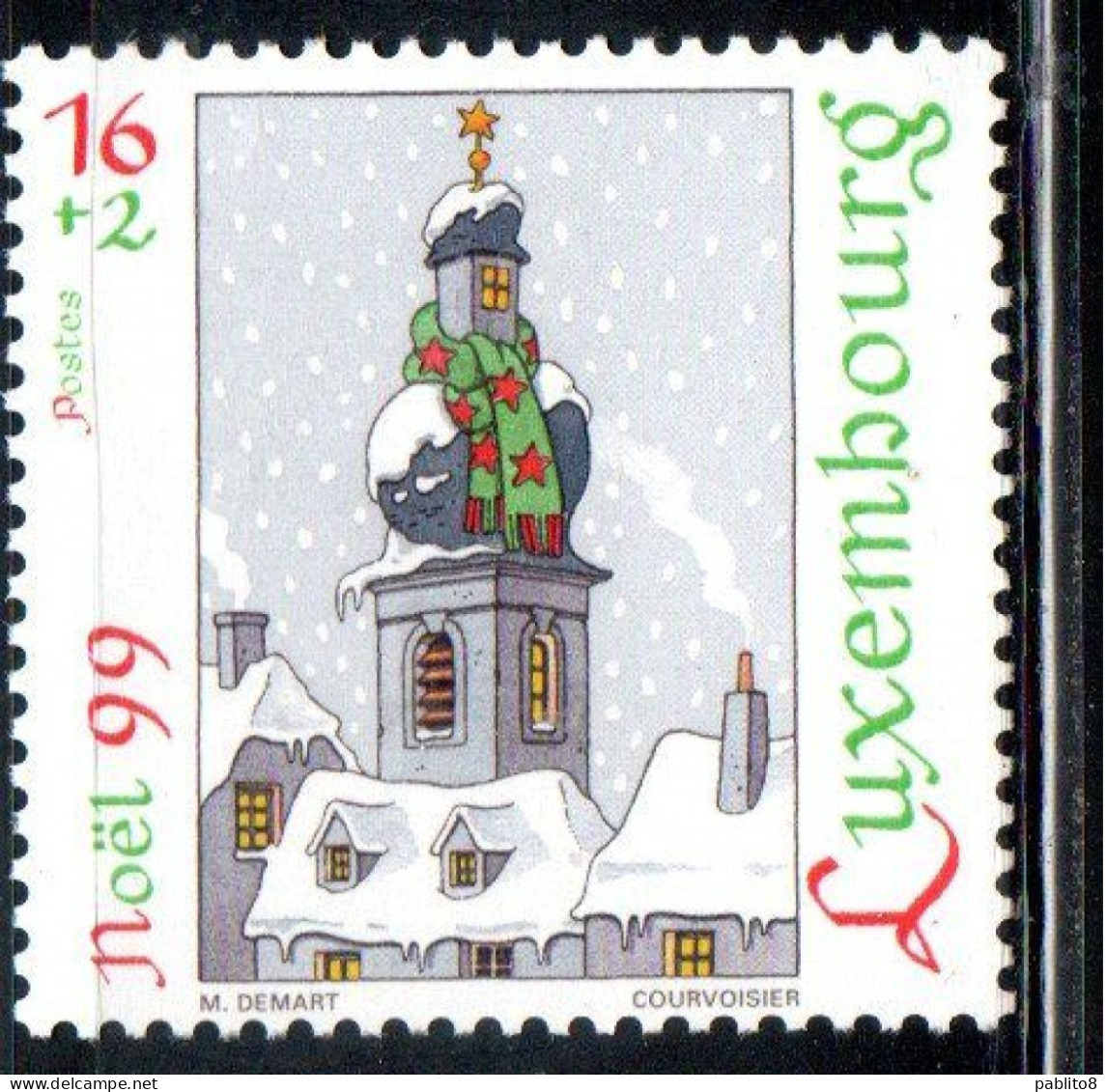 LUXEMBOURG LUSSEMBURGO 1999 CHRISTMAS NATALE NOEL WEIHNACHTEN NAVIDAD 16 +2 MNH - Ongebruikt