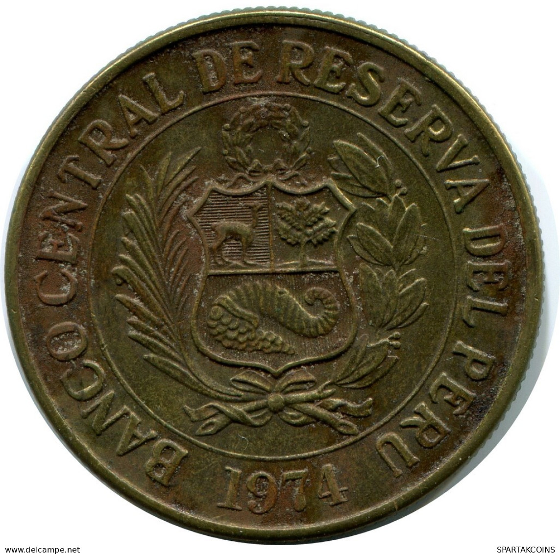 1 SOL 1974 PERU Münze #AZ081.D.A - Peru