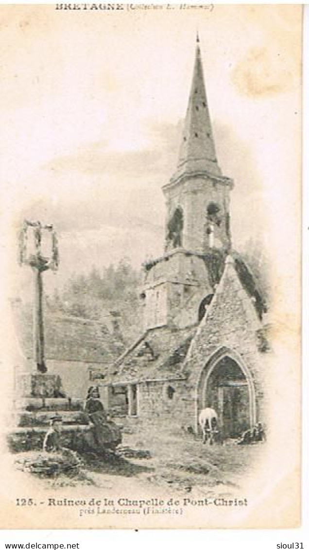 29   PRES LANDERNEAU  RUINES DE LA CHAPELLE DE PONT CHRIST - Landerneau