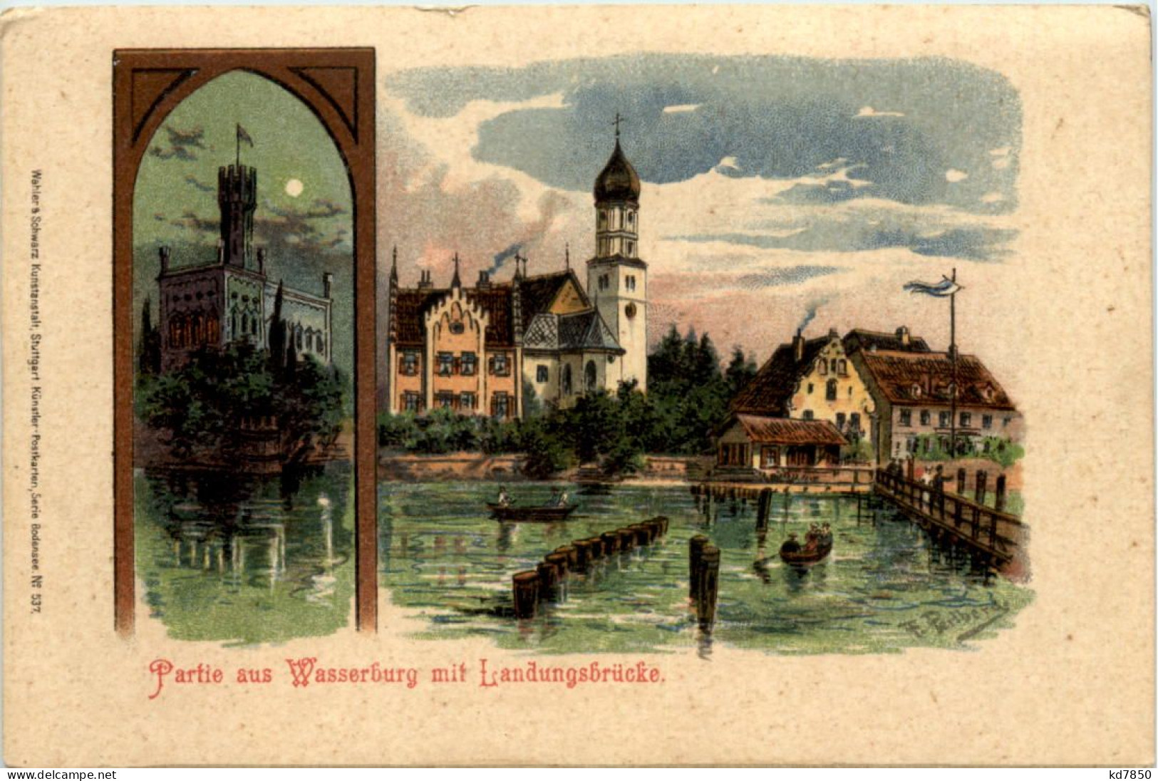 Partie Aus Wasserburg - Litho - Wasserburg (Bodensee)