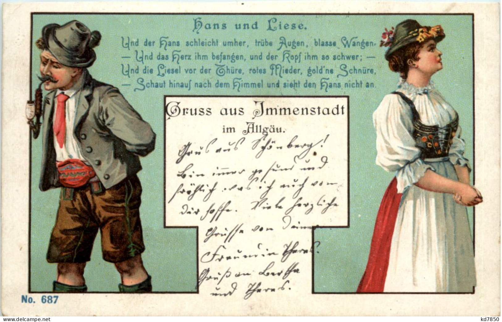 Gruss Aus Immenstadt - Hans Und Liese - Immenstadt