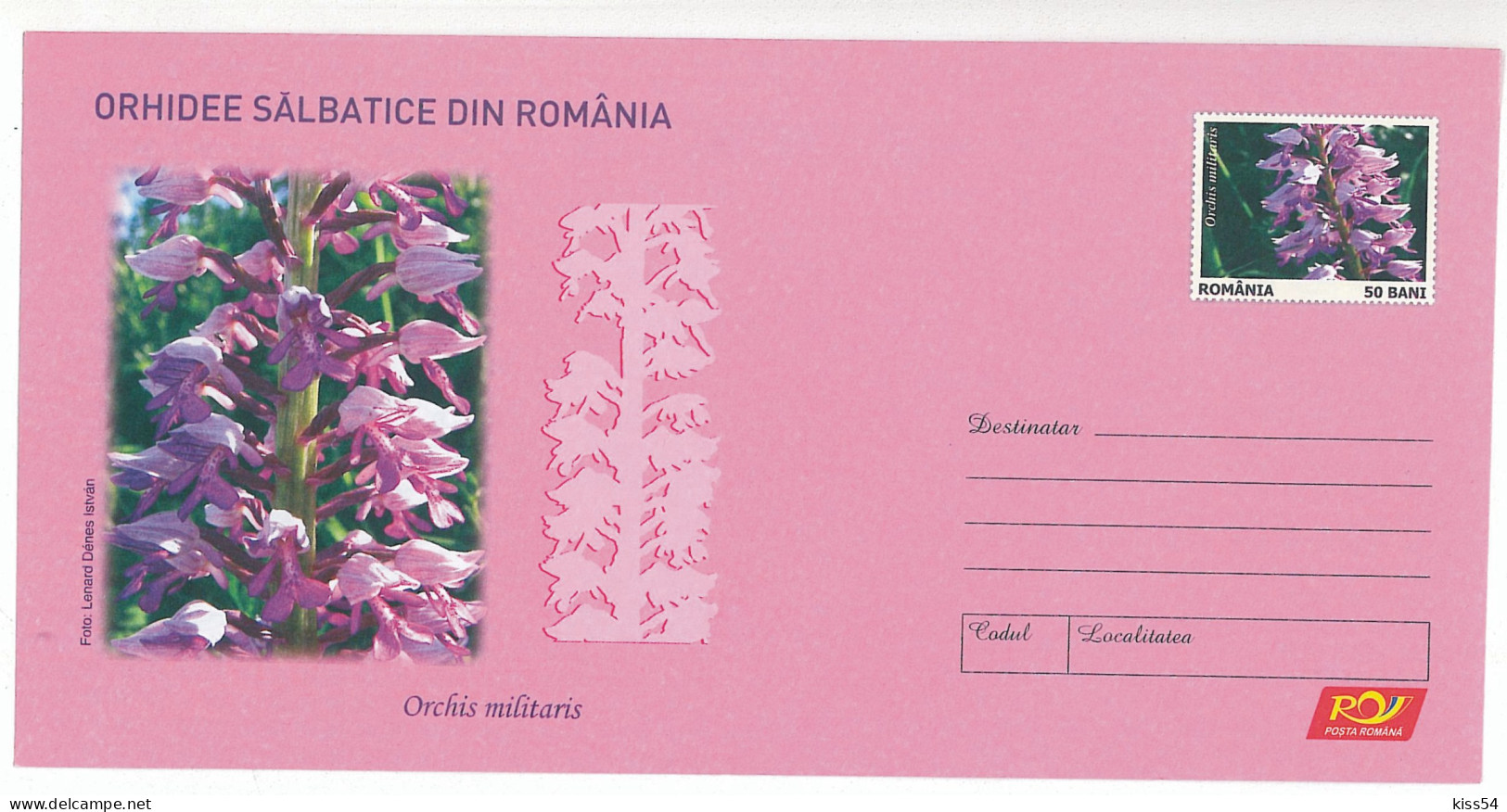 IP 2007 - 18 ORCHID, Romania - Stationery - Unused - 2007 - Orchidées