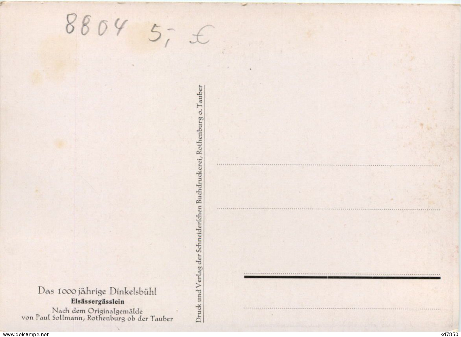 Dinkelsbühl, Elsässergässlein - Dinkelsbuehl