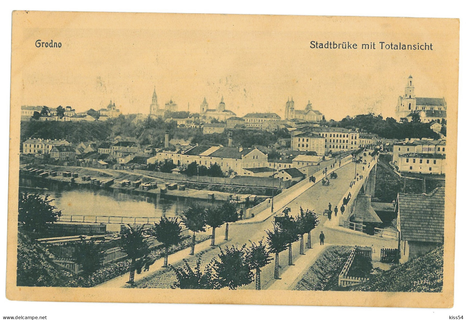 BL 30 - 24192 GRODNO, Panorama, Belarus - Old Postcard - Used - 1917 - Weißrussland