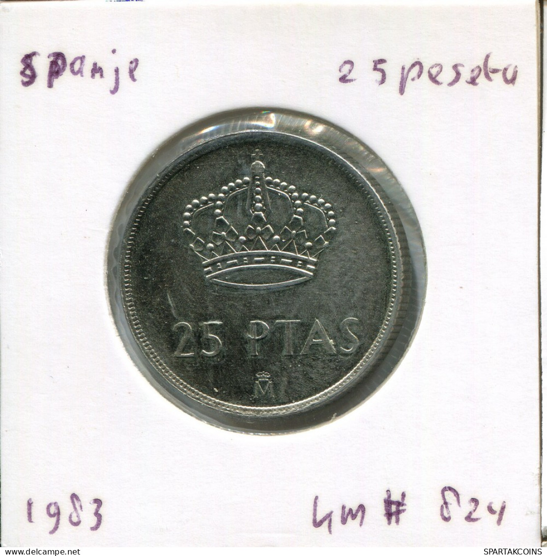 25 PESETAS 1983 ESPAÑA Moneda SPAIN #AR840.E.A - 25 Pesetas