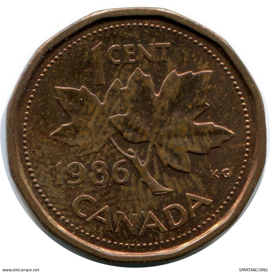 1 CENT 1986 CANADA Moneda #AX383.E.A - Canada