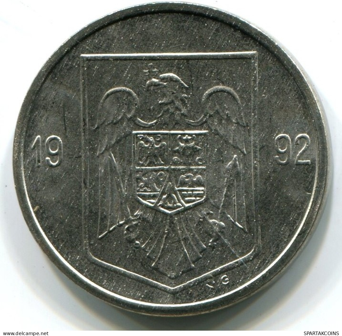 5 LEI 1992 ROMÁN OMANIA UNC Eagle Coat Of Arms V.G Mark Moneda #W11351.E.A - Roemenië